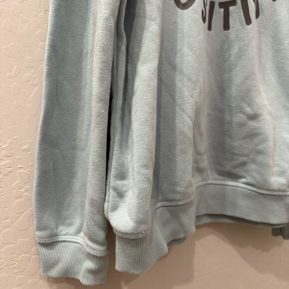 Little Co. Blue Be Positive Hoodie Sweatshirt - Picture 5 of 11